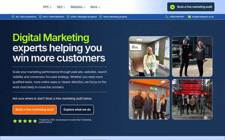 Screenshot of fruityllama.co.uk