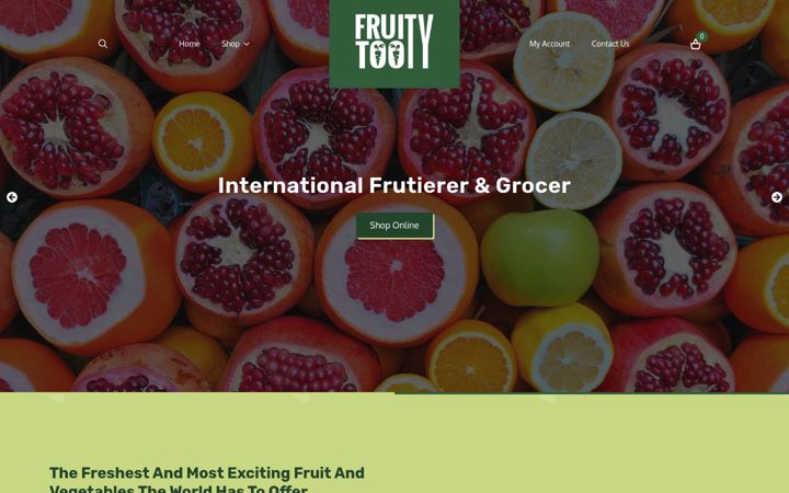 Screenshot of fruitytooty.co.uk