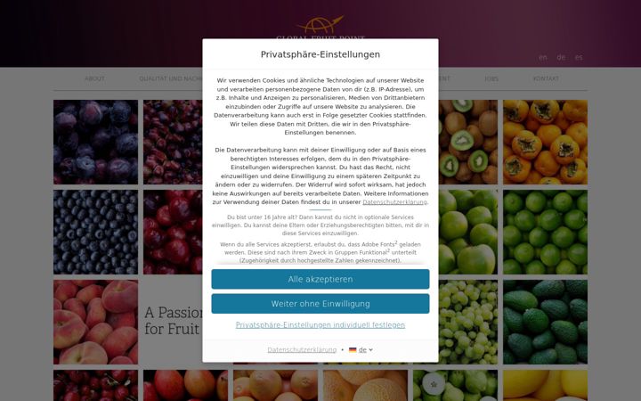 Snímek obrazovky frupo.de