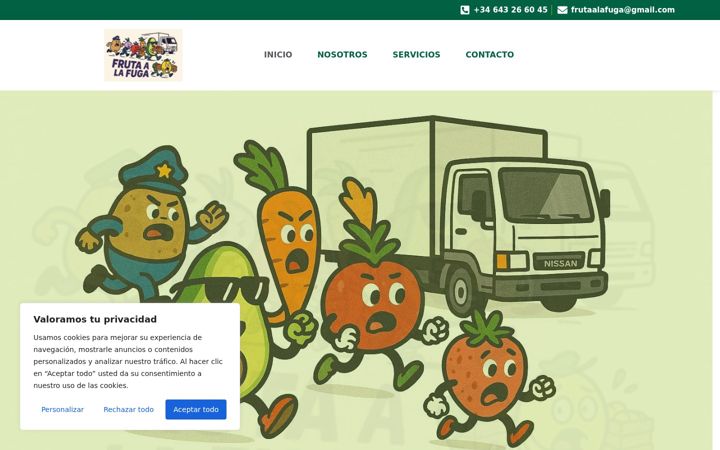 Screenshot of frutaalafuga.es