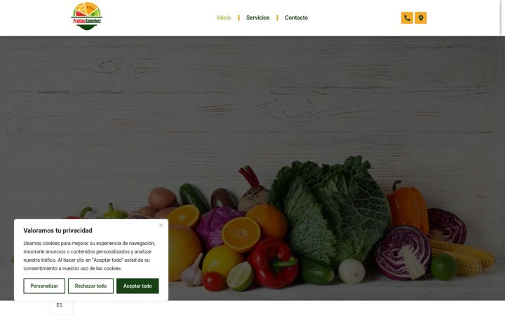 Screenshot of frutasanchez.com