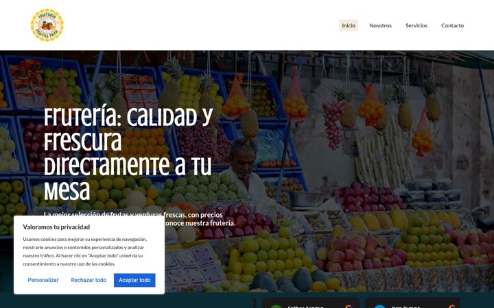 Screenshot of frutasfranmartin.es