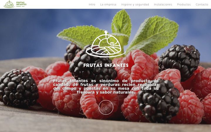 Screenshot of frutasinfantes.es
