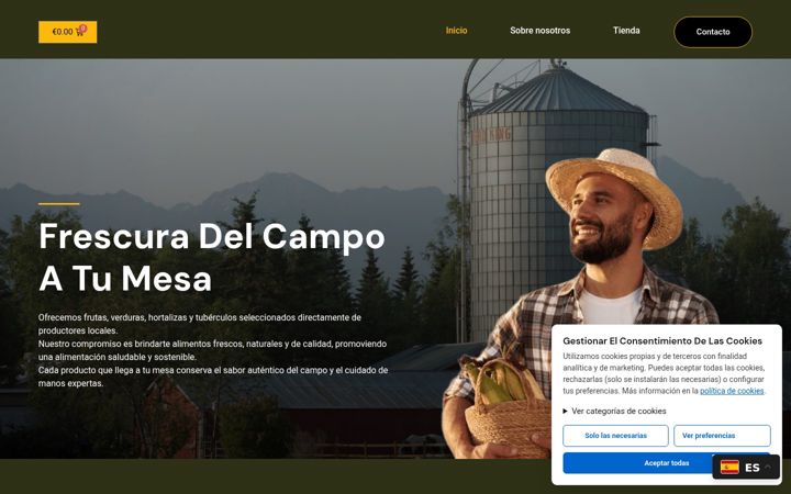 Screenshot of frutasmihai.com