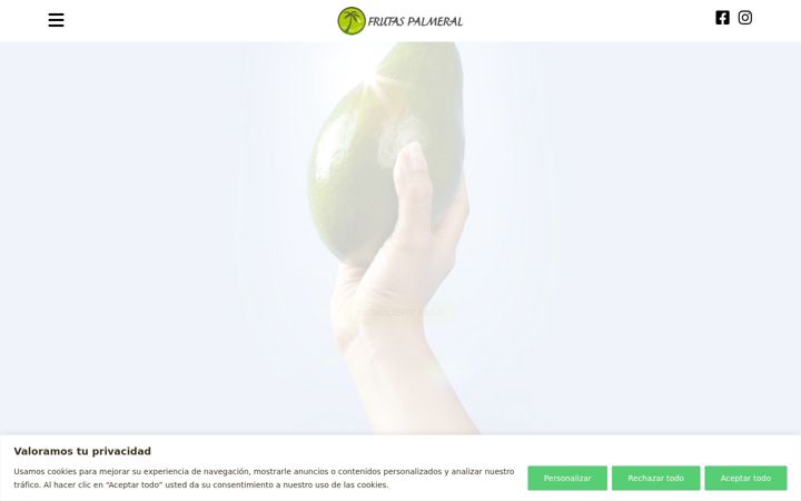 Screenshot of frutaspalmeral.com