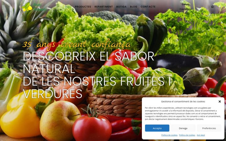 Screenshot of frutasrabaneda.com