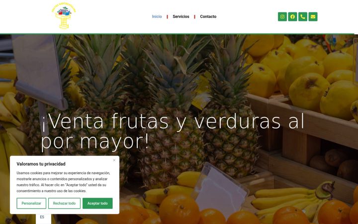 Screenshot of frutassantacatalina.com