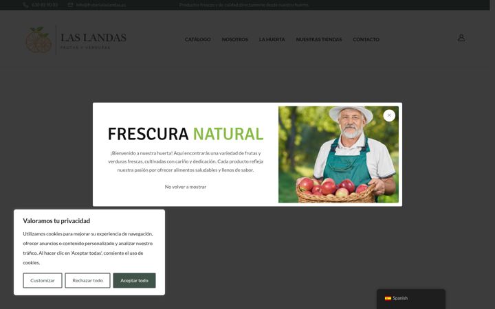 Ekrānuzņēmums no fruterialaslandas.es