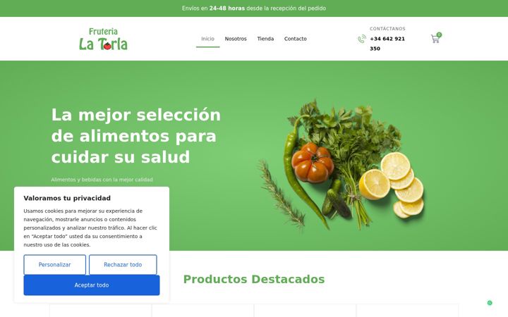 Screenshot of fruterialatorla.com