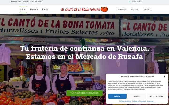 Screenshot of fruteriavalencia.com