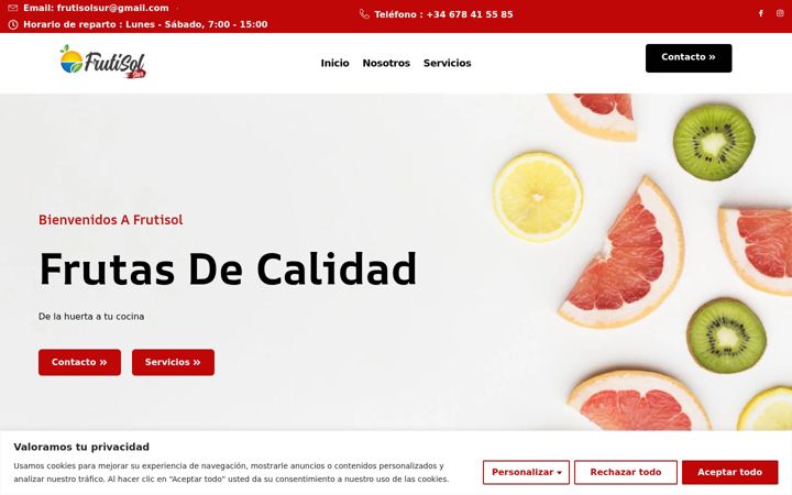 Screenshot of frutisolsur.es
