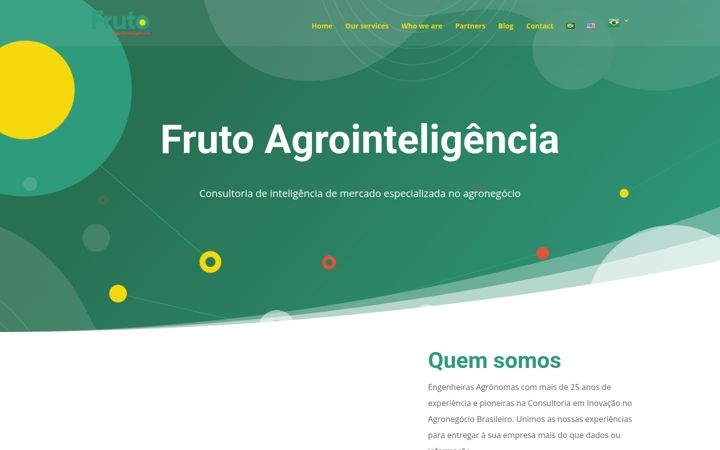 Snimka zaslona za frutoagrointeligencia.com.br