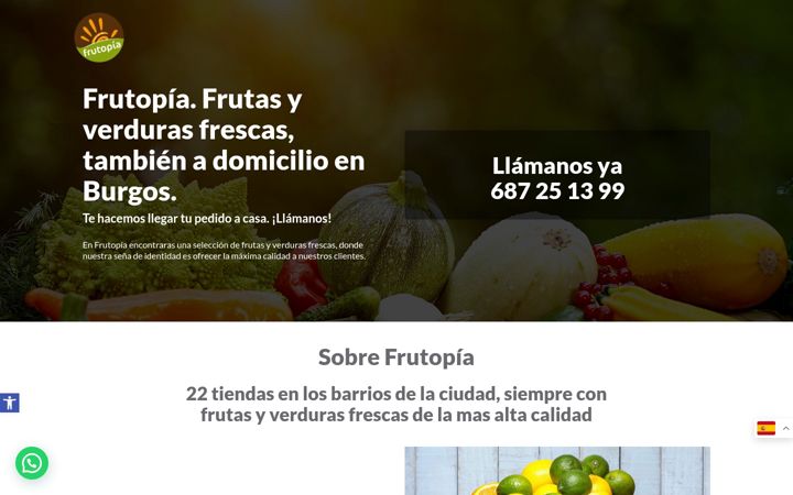 Screenshot of frutopiaencasa.com