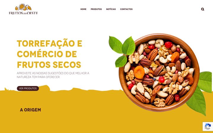 Screenshot of frutosdooeste.com