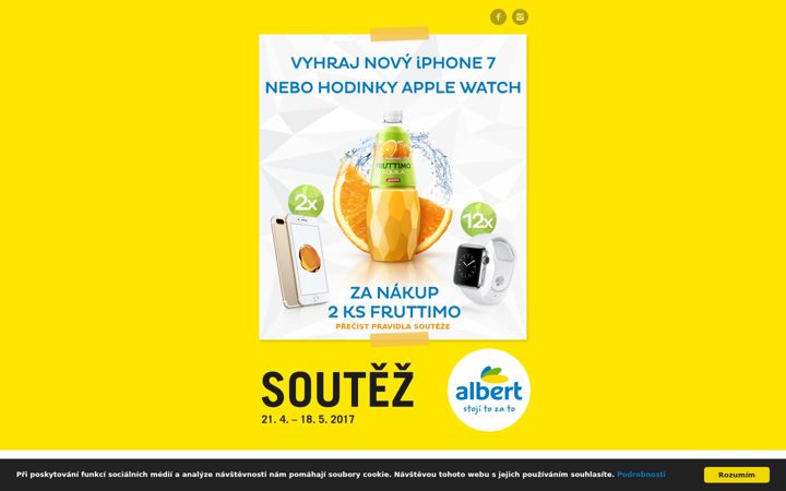 Screenshot of fruttimo-soutez.cz