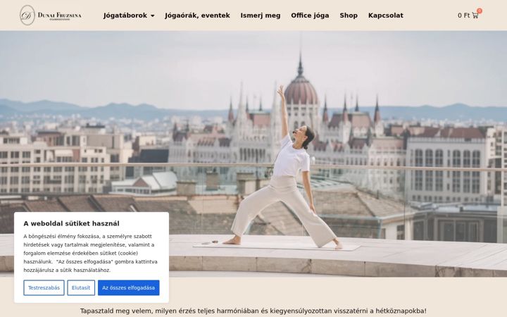 Screenshot of fruzsinadunai.hu
