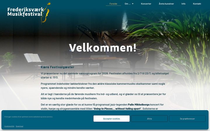 Screenshot of frv-musik.dk