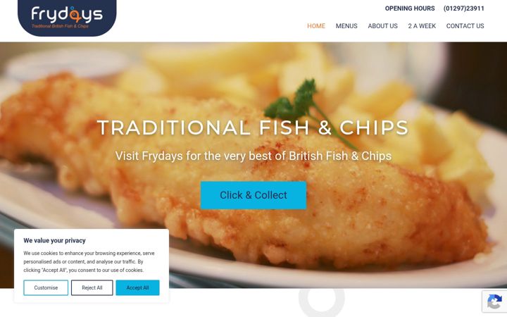Screenshot of frydays.net