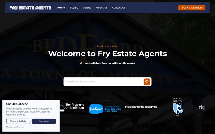 Screenshot of fryestateagents.co.uk