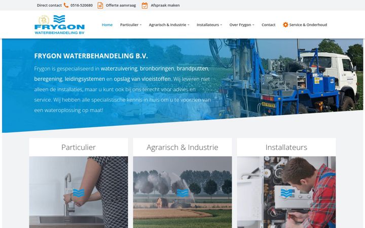 Screenshot of frygon.nl