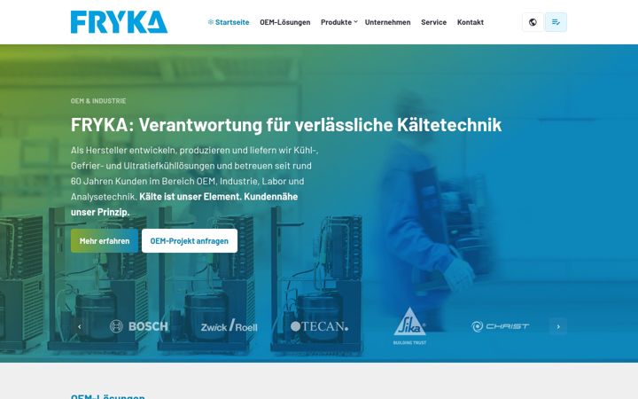 Screenshot of fryka.de