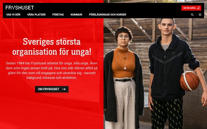 Screenshot of fryshuset.se