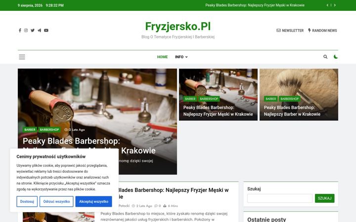 Screenshot of fryzjersko.pl