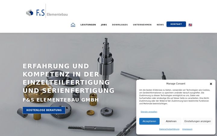 Ekraanipilt saidist fs-elementebau.de