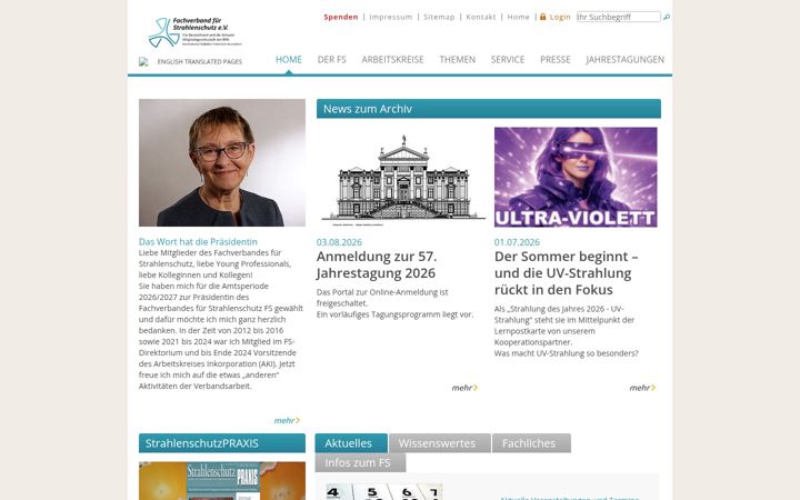 Screenshot of fs-ev.org