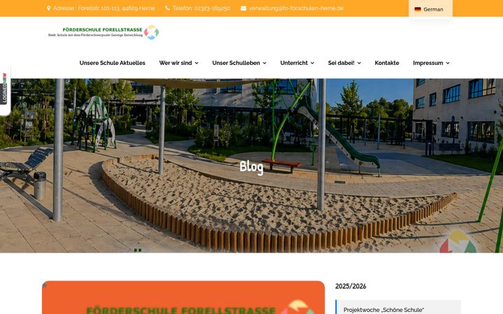 Screenshot of fs-forellstrasse.de