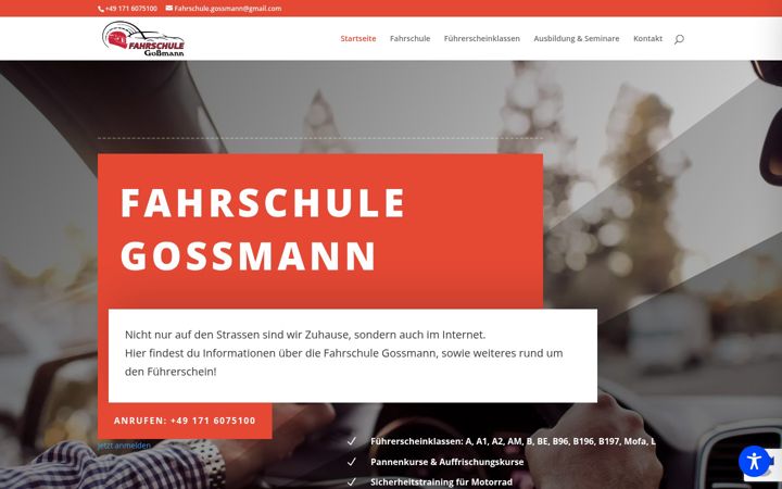 Ekraanipilt saidist fs-gossmann.de