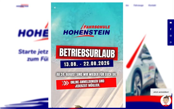 Screenshot of fs-hohenstein.de