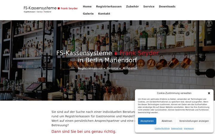 Screenshot of fs-kassensysteme.de