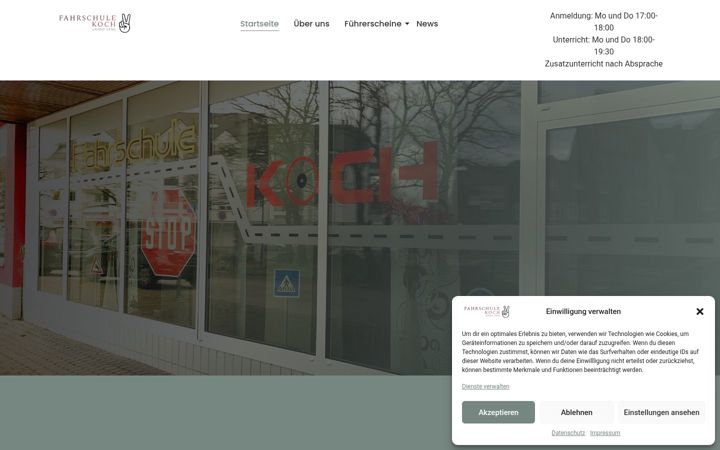 Ekraanipilt saidist fs-koch.de