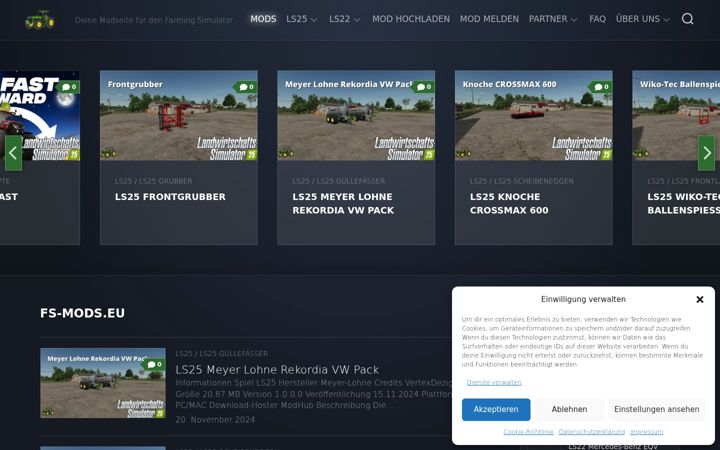 Screenshot of fs-mods.eu