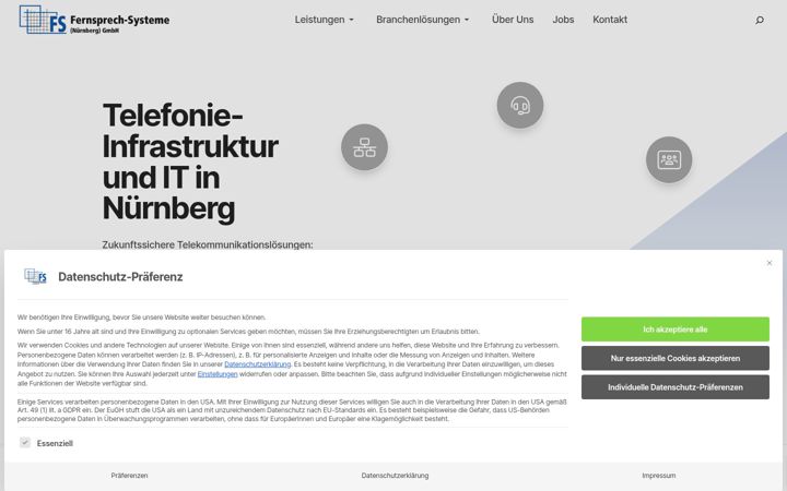 Snimka zaslona za fs-nuernberg.de