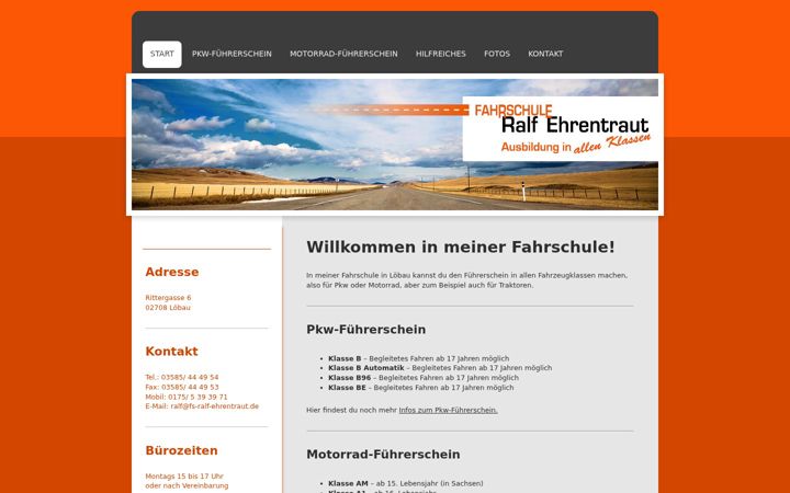 Screenshot of fs-ralf-ehrentraut.de