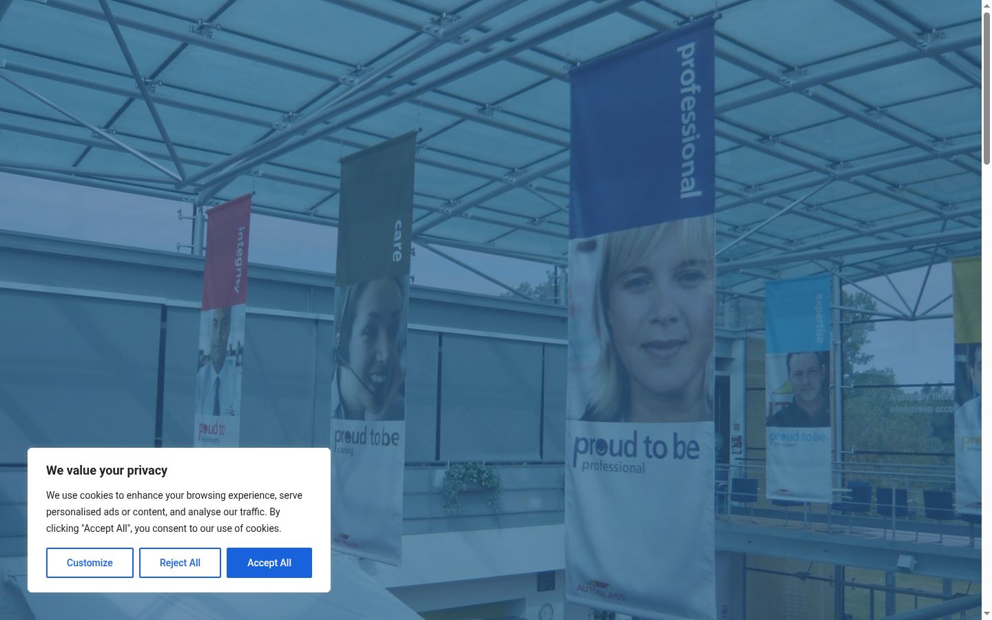 Sutikimo reklamjuostės, rodytos prieš bet kokią sąveiką, ekrano kopija