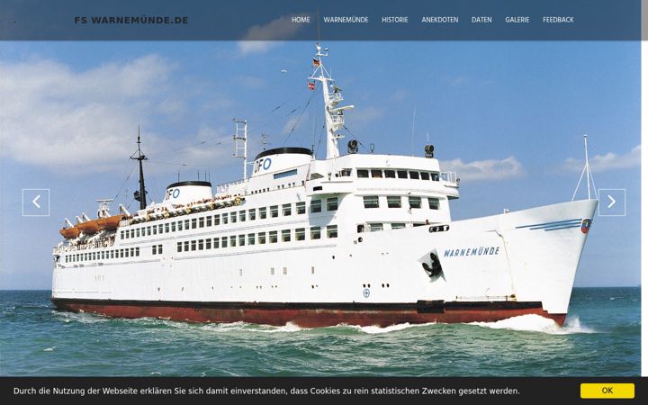 Screenshot stránky fs-warnemuende.de