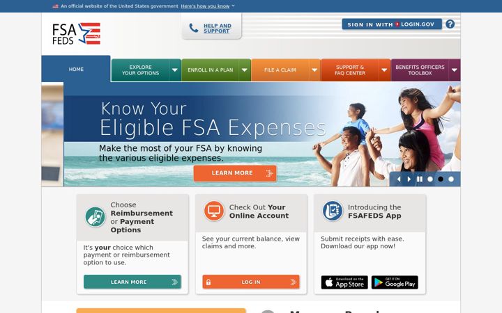 Screenshot of fsafeds.gov