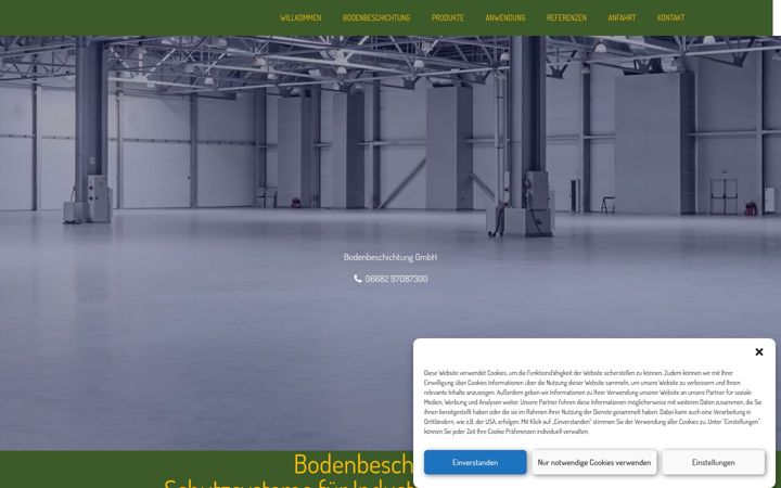 Ekraanipilt saidist fsb-bodenbeschichtung.de