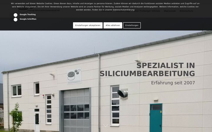 Ekraanipilt saidist fsb-freiberg.de