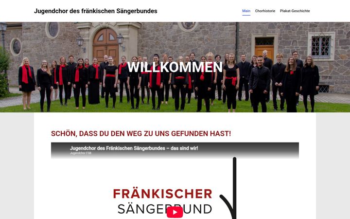 Ekraanipilt saidist fsb-jugendchor.de