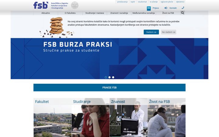 Screenshot of fsb.hr