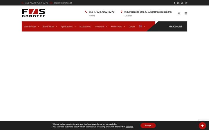 Screenshot of fsbondtec.at