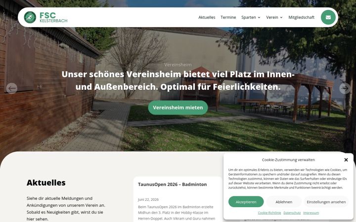 Ekraanipilt saidist fsc-kelsterbach.de