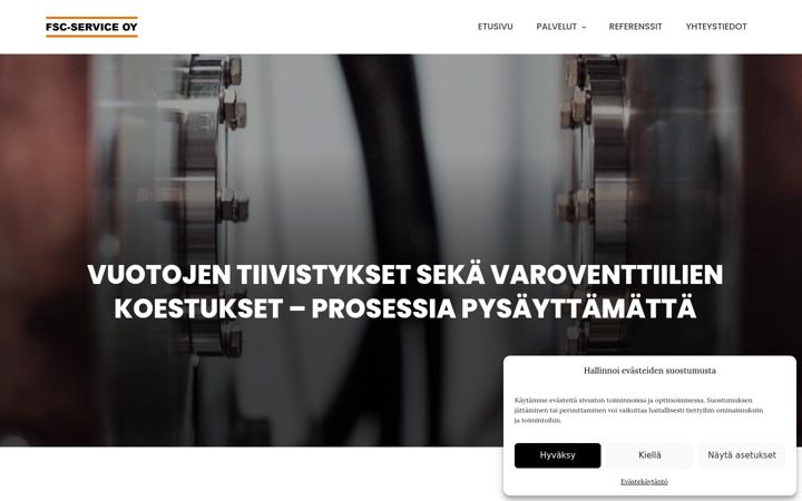 Captură de ecran a fsc-service.fi