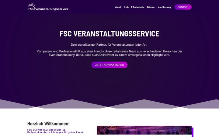 Ekraanipilt saidist fsc-veranstaltungen.de