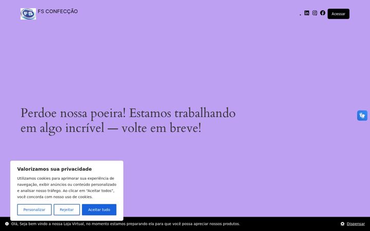 Snimka zaslona za fsconfeccao.com.br
