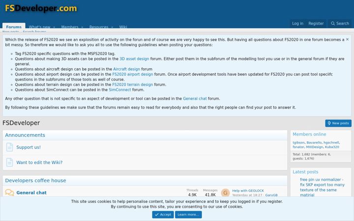 Screenshot of fsdeveloper.com